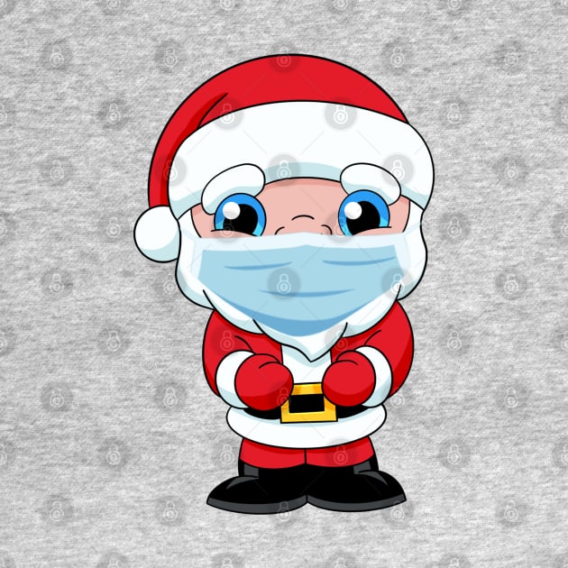 Quarantined Santa Claus face mask, funny Christmas 2020, cute santa corona, quarantine xmas, quarantine santa by PrimeStore
